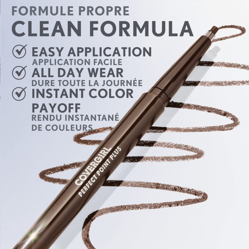 5. COVERGIRL Perfect Point Plus Eyeliner Pencil, Black Onyx Pack of 1, Long-Lasting, Versatile Black Eyeliner