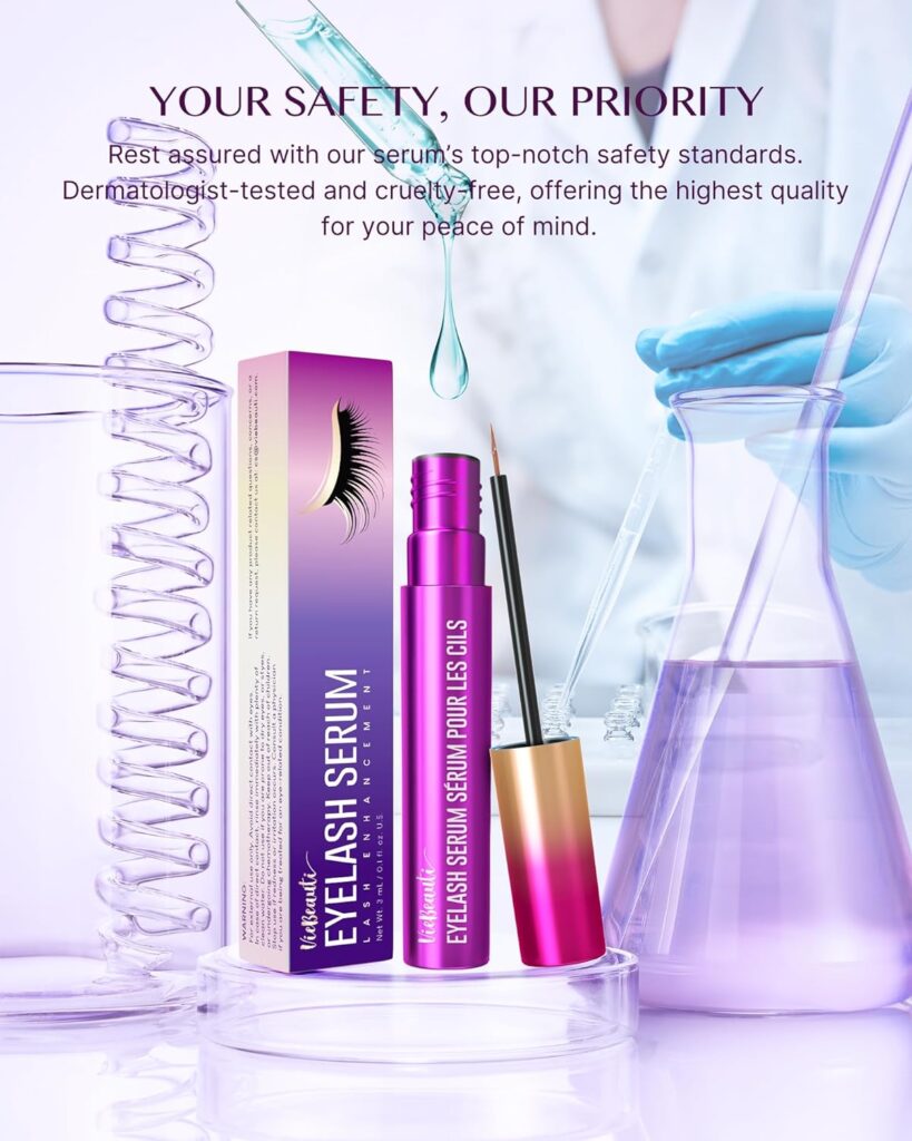 Viebeauti 3ml Eyelash Serum with Advanced Formula for Longer and Thicker Luscious Lashes