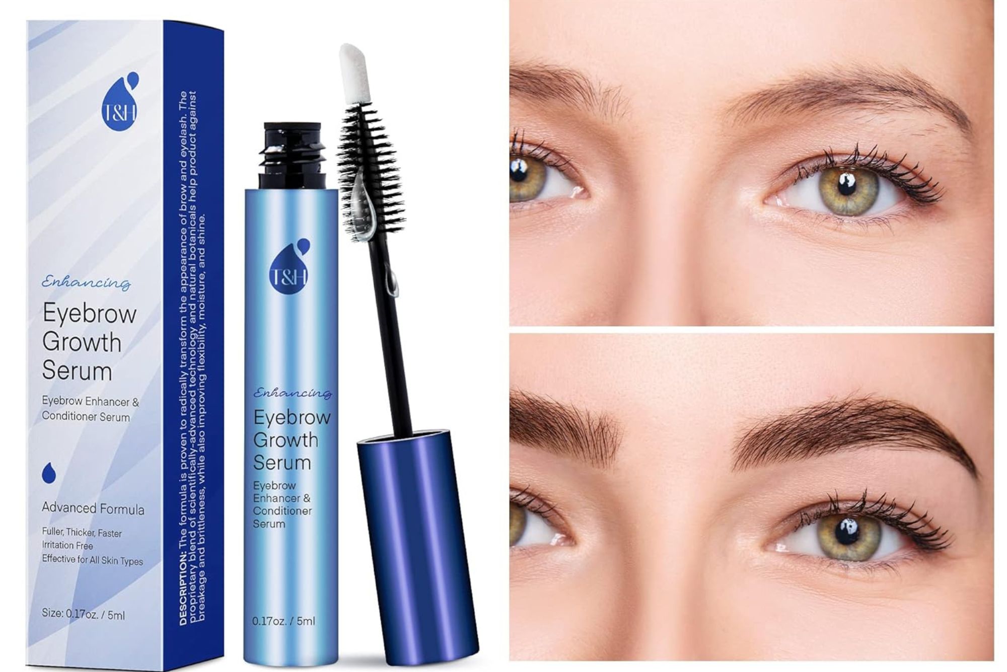 Eyebrow Growth Serum: Natural Eyebrow Serum and Enhancer for Thicker Brows