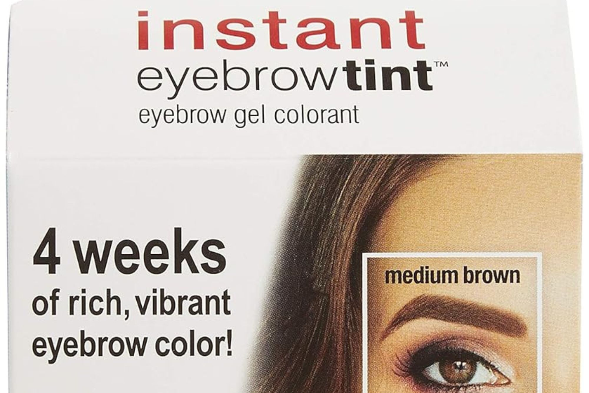 Godefroy Instant Eyebrow Color, Medium Brown, 0.18 ounces, 12-weeks of long-lasting