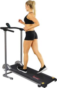 Sunny Health & Fitness SF-T1407M Foldable Manual Walking Treadmill