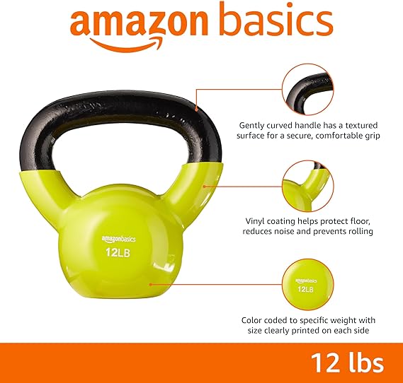 Amazon Basics Vinyl Kettlebells