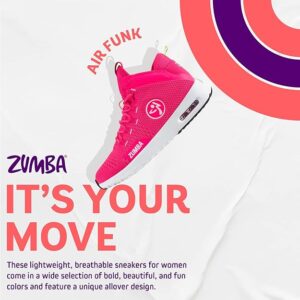 Zumba Air Funk Dance Sneakers, Mid-Top Shoes for Women