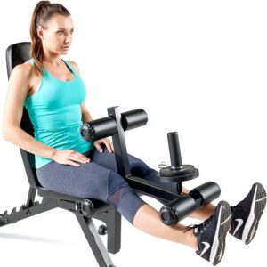 Marcy weight bench, Adjustable 6-position Utility Bench with Leg Developer