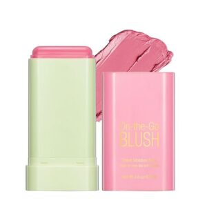 Soft Creamy Blush Stick,On-the-Go Blush, 2-in-1 Cheek and Lip Tint