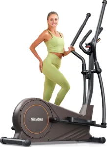 Niceday Elliptical Exercise Machine with Hyper-Quiet Magnetic Driving System for cardio workouts