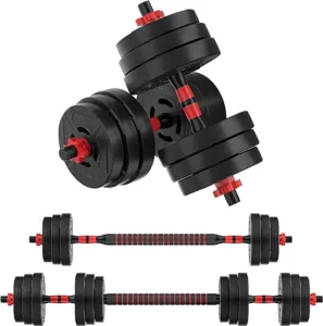 Changeable Adjustable Dumbbell, Barbell, and Kettlebell Set for HIIT Workouts